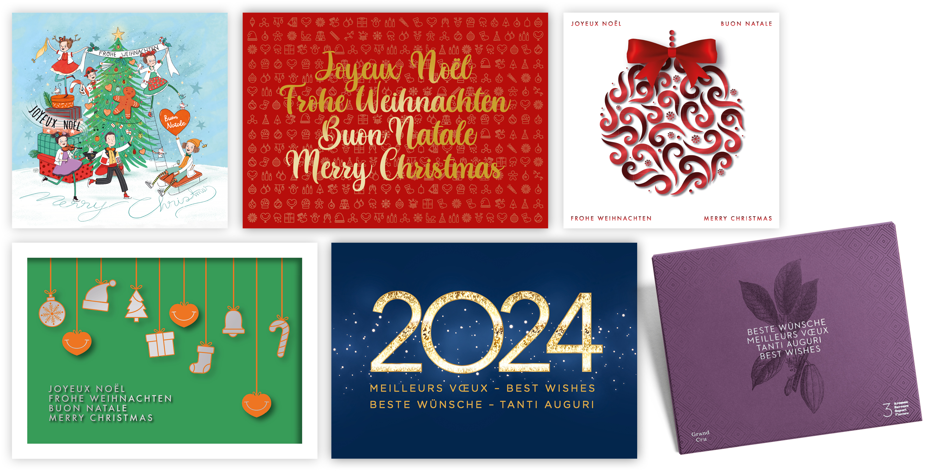 Cartes de Noël et chocolats 2023-2024 - Fondation Théodora